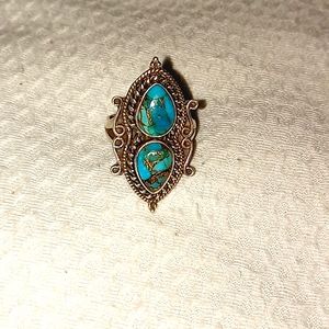 sterling silver and turquoise ring